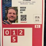 Anthony ROUSSEAU, Ostéopathe des arbitres du match France - Italie, au Parc des Princes, 06 Septembre 2024
